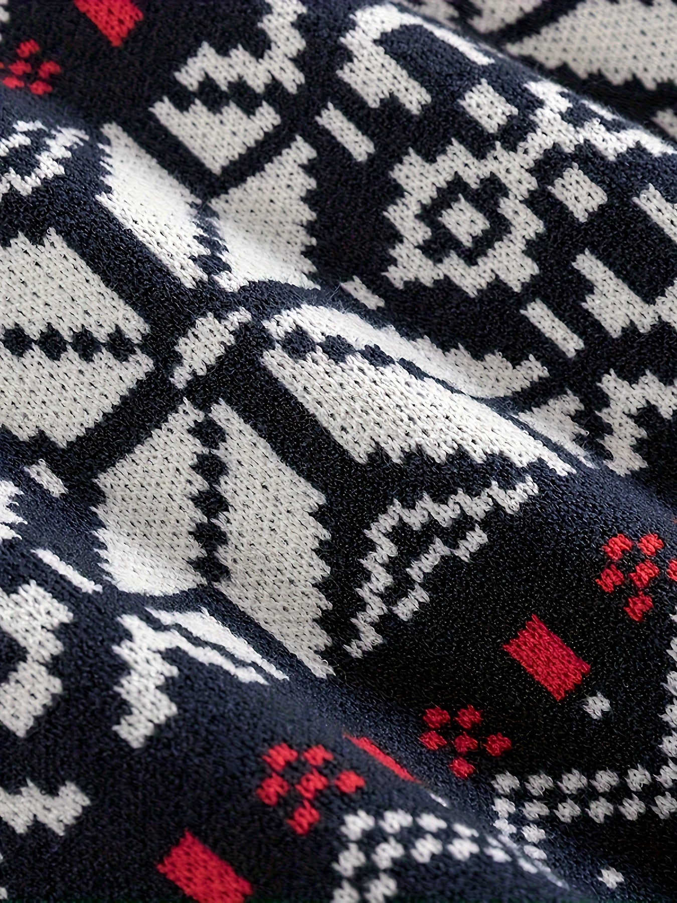 Męski norweski sweter z okrągłym dekoltem | Jesień i zima