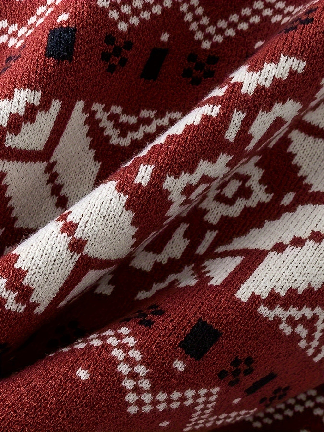 Męski norweski sweter z okrągłym dekoltem | Jesień i zima